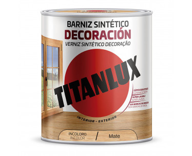 Barniz sintético decoración incoloro mate 4l titanlux m12100004, Ref. CYF-25809