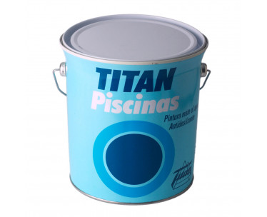 Pintura para piscinas al agua color blanco mate 4 l titan 5806106, Ref. CYF-25832