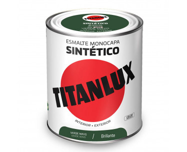 Esmalte sintético monocapa verde mayo brillante 750ml titanlux 5808982, Ref. CYF-25844
