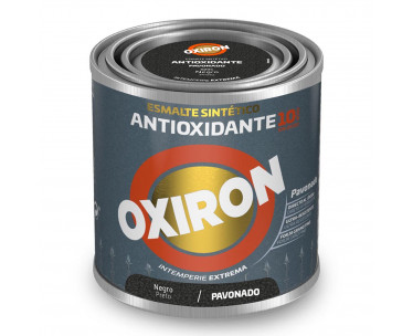 Esmalte sintético metálico antioxidante oxiron negro pavonado 250ml titan 5809046, Ref. CYF-25857