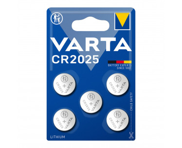 Micro pila de boton lithium cr2025 3v (blister 5 unid.) ø20,0x2,5mm, Ref. CYF-38480