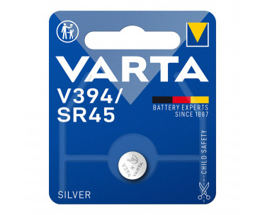 Micro pila de boton silver sr45 - v394 1,55v (blister 1 unid.) ø9,5x3,6mm, Ref. CYF-38555