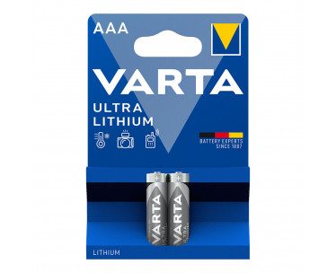 Pila varta ultra lithium aaa - lr03 (blister 2 uds) ø10,5x44,5mm, Ref. CYF-38563
