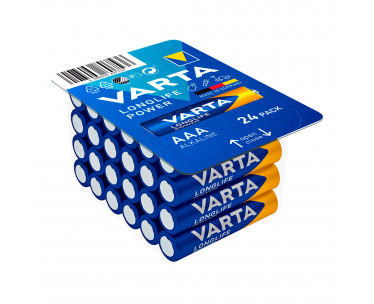 Pila alkalina longlife power aaa - lr03 caja 24 uds ø10,5x44,5mm, Ref. CYF-38615