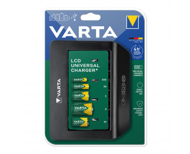 Cargador varta lcd multi charger+sin pilas 1600mah 100/220v 4h universal, Ref. CYF-38641
