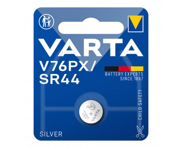 Micro pila de boton silver sr44 - v76px 1,55v (blister 1 unid.) ø11,6x5,4mm, Ref. CYF-38693