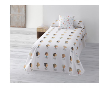 COLCHA BOUTI ENTRETIEMPO DE TUTTI CONFETTI MODELO MUJERES PARA CAMA DE 105 (205X270CM.)-CYT-283910