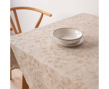 MANTEL ANTIMANCHAS JACQUARD BACOLI 32010D2 BEIG-CYT-437582