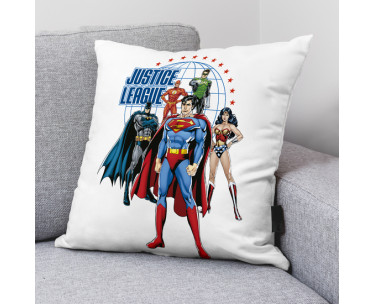 FUNDA DE COJÍN 100% ALGODÓN 45X45CM MODELO JUSTICE TEAM A-CYT-252153