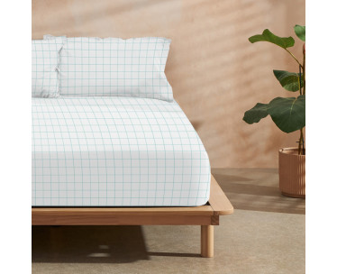 JUEGO DE SÁBANAS CON ALMOHADA Y BAJERA ESTAMPADAS A JUEGO 100% ALGODÓN MODELO GUERRERO PARA CAMA DE 135/140 (210X270)-CYT-30914