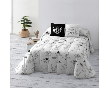BOUTI 100 GR REVERSIBLE MODELO LOONEY B&W PARA CAMA DE 180 (280X270CM.)-CYT-253267