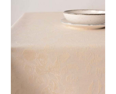 MANTEL ANTIMANCHAS JACQUARD BACOLI 32010D2 CRUDO-CYT-437608