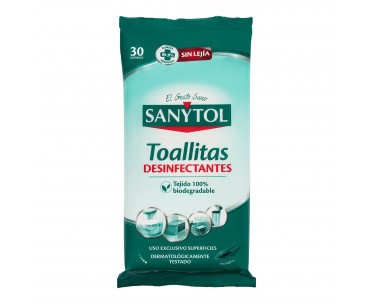 Toallitas multiusos desinfectantes 30 uds, Ref. CYF-95175