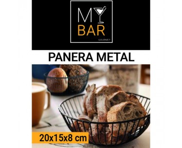PANERA OVAL METAL 20X15X8CM MY BAR-CYG-637814