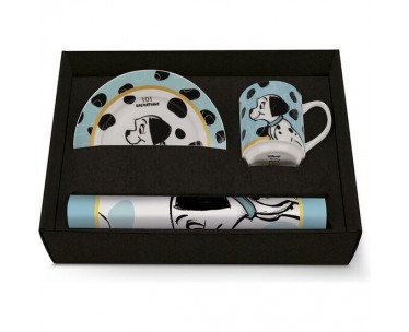 SET MANTEL/PLATO/TAZA 101 DALMATAS-CYG-631413
