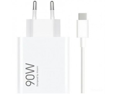 Cargador de Pared GaN Xiaomi 90W HyperCharge Combo (Type-A)/ 1xUSB + Cable USB Tipo-C/ 90W CYD-0126250