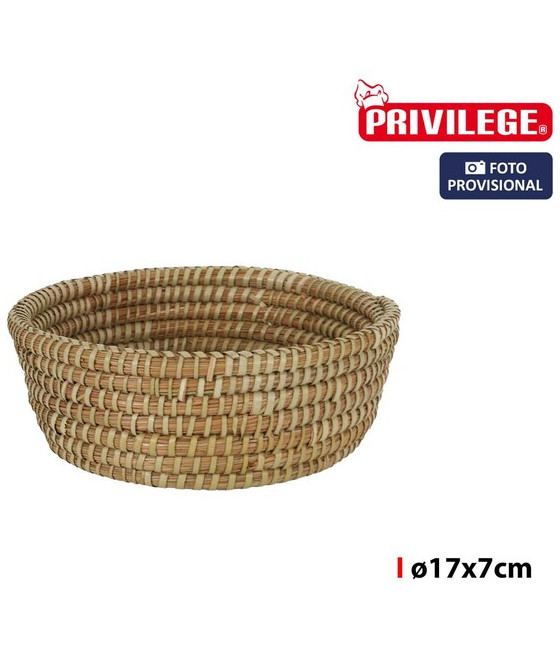 CESTA CONICA MIMBRE REDONDA  Ø17X7CM KORNE-CYG-479804