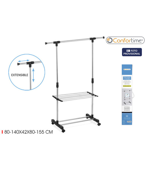 PERCHERO EXTENSIBLE 80140X42X80155 CONFORTIME-CYG-216382