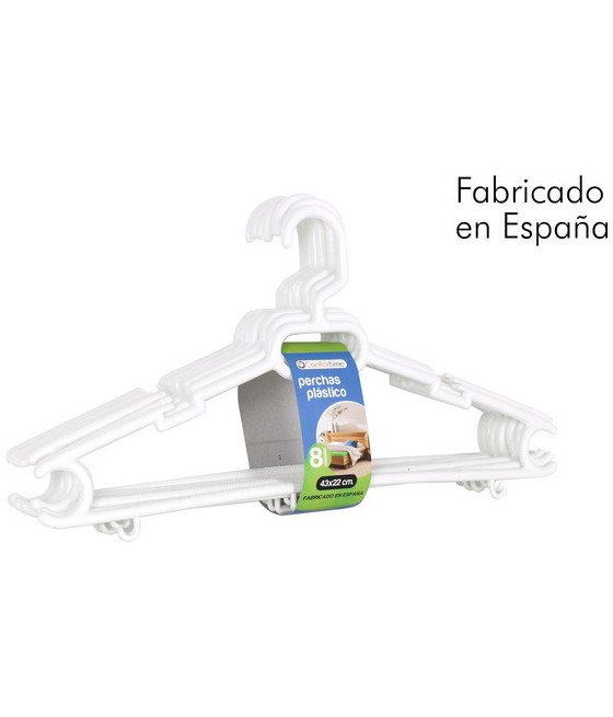 SET 8 PERCHAS PLÁSTICO 43X22CM RUTH-CYG-39938