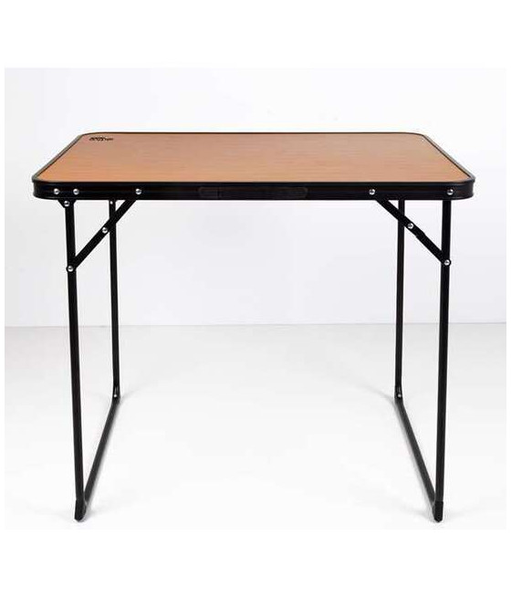 MESA CAMPING PLEGABLE ACERO COLOR BAMBÚ AKTIVE 80X60X67 CM-CYG-443317
